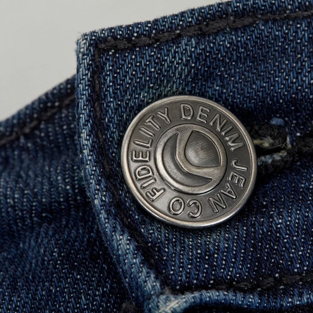 Fidelity Denim 50-11 Jeans Mens 38 Ventilator Blue Straight Leg Cott‎ Fits 38x30
